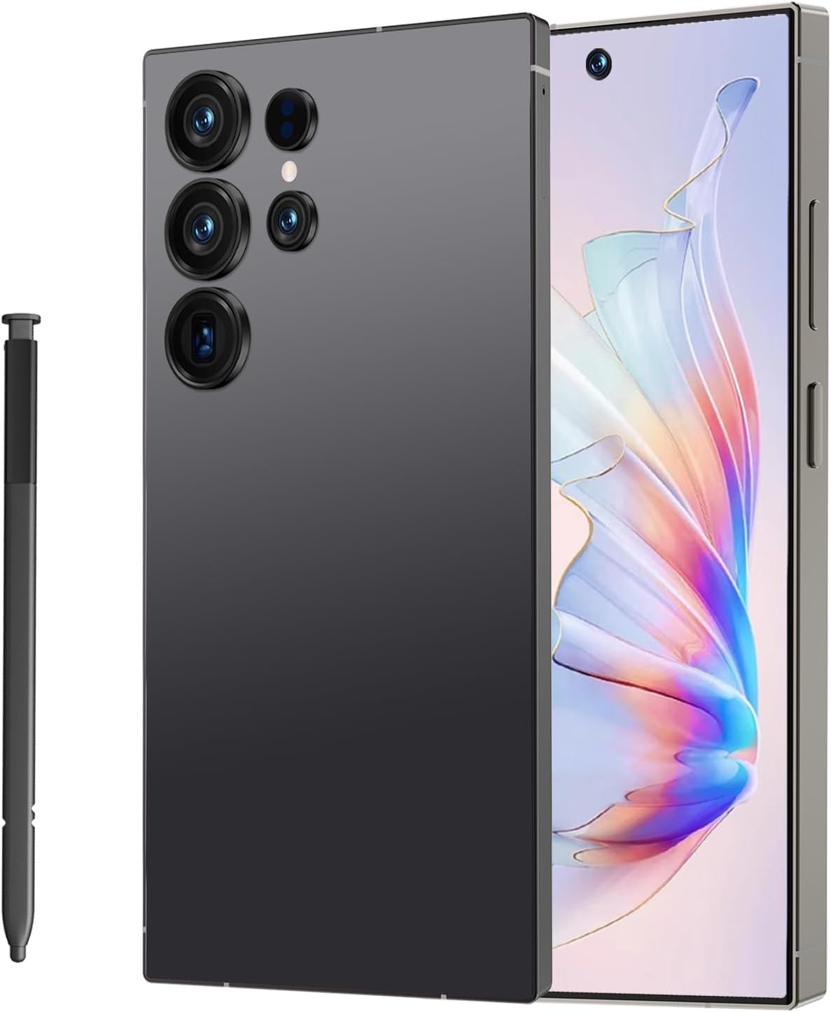 Liibao I26 Ultra Unlocked Cell Phone,12+512GB 5G Unlocked Phone, 6.99" HD Screen Smartphone Built in Pen Android 14 Battery 7000mAh, Dual SIM/Face ID/Fingerprint Lock/GPS (Black)