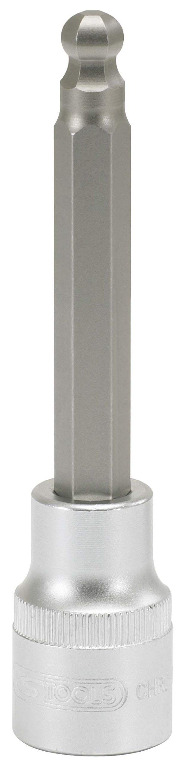 KS Tools 911.1658 1/2-inch 8mm Long Socket Ball Ended Hex Bit