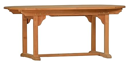 Ausziehtisch Brighton oval Gartentisch Teakholz Premium wetterfest ? massiv ?
