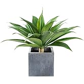 Velener Artificial Plant Outdoor Agave - Large Size UV Resistant Fake Agave Plants for Indoor and Outdoor Succulents Decor(28 Inch)