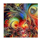 Iuhan Rhinestone Cross-stitch Lighting Scene DIY Diamond Painting Kits Arts, Crafts & Sewing Cross Stitch (H)
