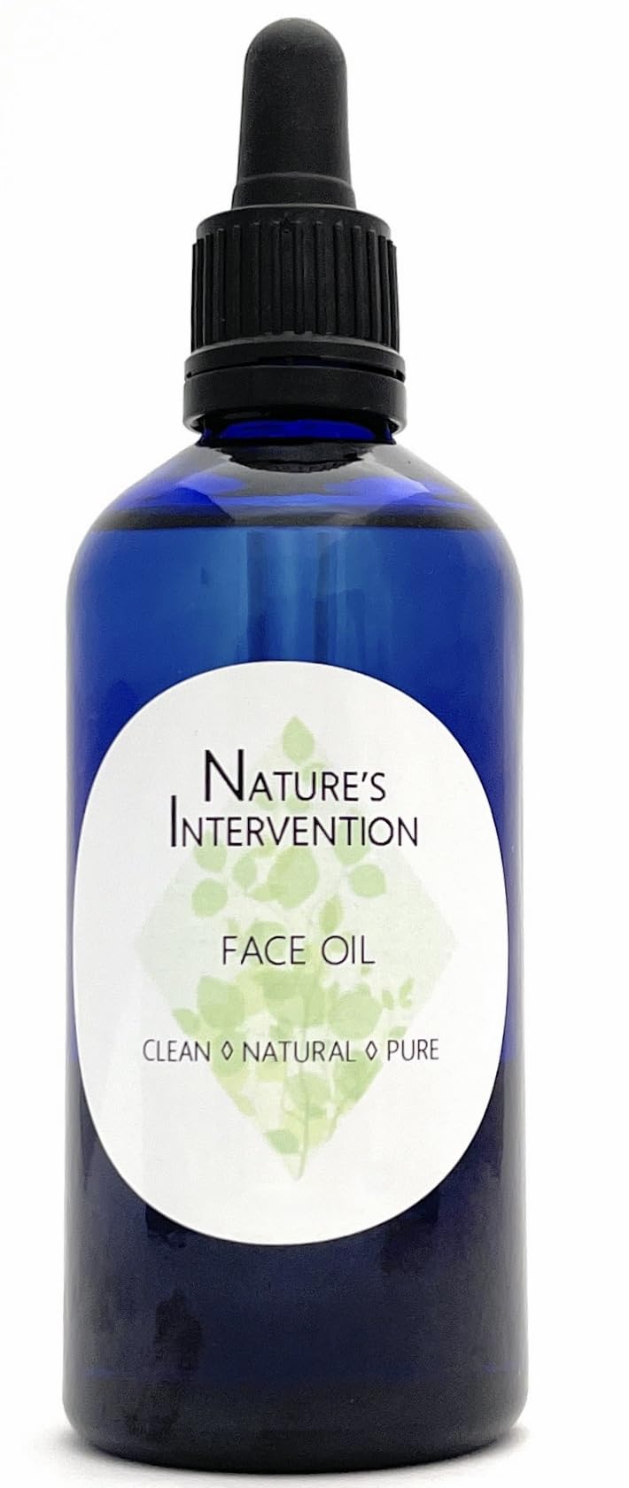 Nature's Intervention - Nourishing Face Oil - 100% Natural. Pomegranate, Rosehip, Squalane. Regenerating, Hydrating. Brightens, Softens. 100ml