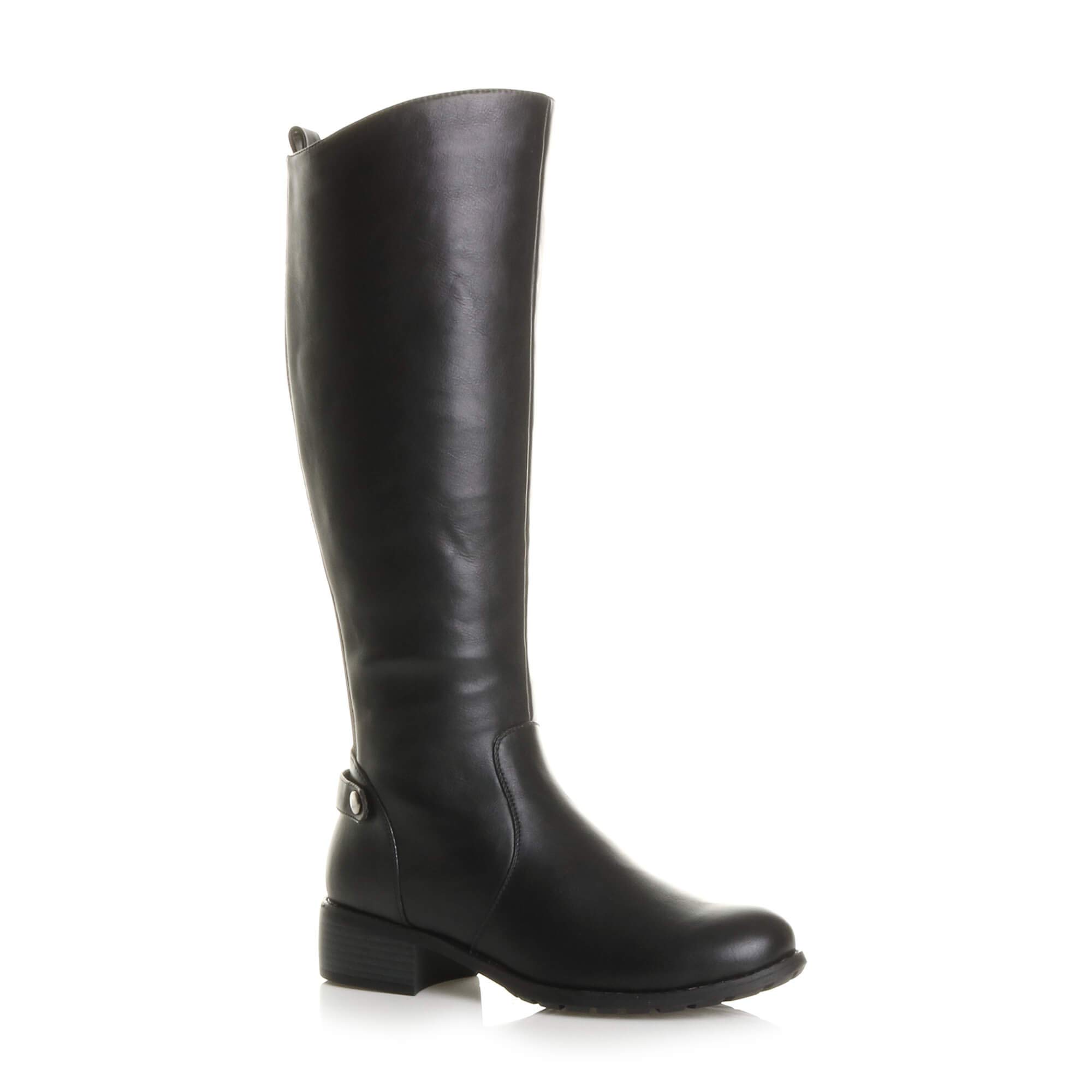 ladies calf high boots