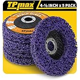 4-1/2" x 7/8" Strip Disc 5Pk Rust &amp; Paint Removal for Angle Grinder