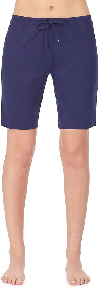 Nautica Women's Bermuda Sleep Shorts, 100% Cotton Jersey at Amazon Womenâs Clothing store
