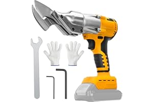 Brushless Metal Shear for DeWalt 20V Max Battery, Electric Metal Scissors for Cutting Stainless Sheet, Metal, Iron, Carpet, L