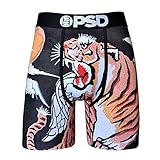 PSD Mens Souvenir Tiger Wings Boxers Underwear Large Black