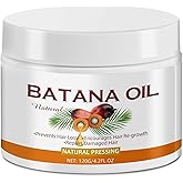 100% Natural Pure Batana Oil for Hair Growth, Unrefined Organic Raw Batana Oil Hair Growth Oil for Prevent Hair Loss, Enhances Hair Thickness, Repairs Damaged Hair for Men & Women (4.2 fl oz)