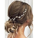 JONKY Rhinestone Bride Wedding Hair Vine Crystal Hair Piece Bridal Hair Accessories for Women (Silver, one size)