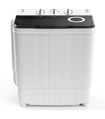 Muhub Portable Twin Tub Washing Machine - 16.5lb Capacity (Wash 11lb/Spin 5.5lb), Compact For Apartments, Dorms, RVs - View #7