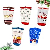 HMIEPRS Christmas Socks Crew Cotton, Children Soft Winter Warm Holiday Socks Novelty Slipper Socks for Boys Boys Gifts