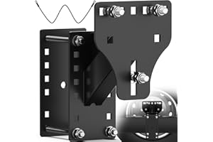 WELLUCK Trailer Spare Tire Mount for Utility Boat Trailer 3-Nuts Spare Tire Carrier Fits 4/5/6 Lugs Trailer Wheels on 4", 4.5