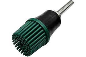 HIEMTE HIEMIE Tools 1 Inch Bristle Disc Grit 50# (Green) with 1 Inch Shank Attachment Abrasive Coating Removal Disc for Metal
