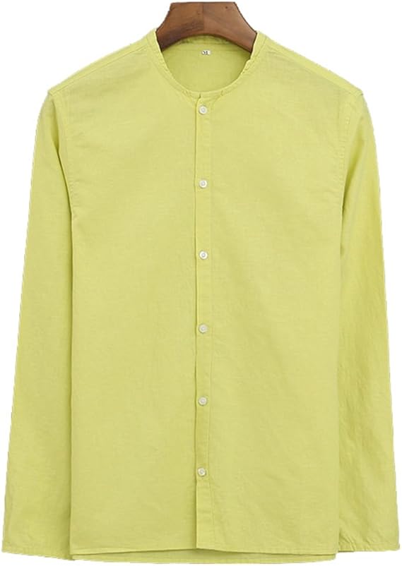 Amazon Xinxikeji シャツ メンズ リネンシャツ メンズ 麻 ロング丈シャツ 麻シャツ カジュアルシャツ 長袖 ビジネス ワイシャツ 薄手 無地 長袖 通気 おしゃれ 通勤 通学 日常用 6色 S M L Xl Xxl シャツ 通販