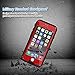 Eonfine iphone 6/6s Waterproof Case, Shockproof Protective Full-sealed Hard Cover with Clear Sound, Underwater IP68 Certificated Water Snow Dust Dirty Proof Case for iPhone 6/6s Red