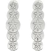 Costello Coastal - Sand Dollar Cabinet Pulls (Vertical 2-Pack) | Artist Pewter Hardware Collection