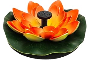 PILAVALOO Solar Water Fountain for Bird Baths, Floating Solar Powered Water Fountain Pump for Birdbath, Garden, Pond, Pool, Outdoor Decor, Water Lily