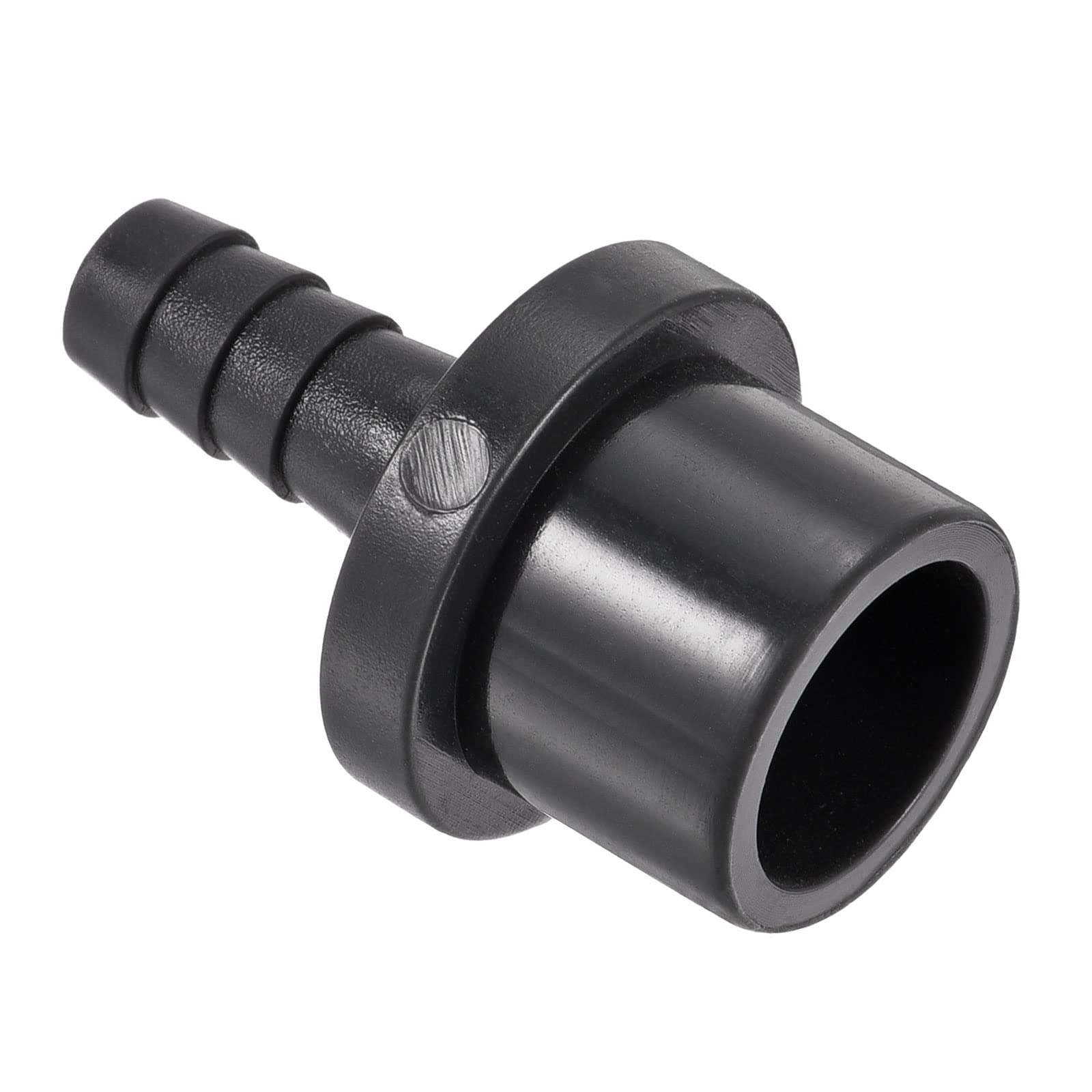 M METERXITY 1 Pack PVC Pipe Fitting - Water Tube Connector, 8mm Barb Straight Pipe Joint, Apply to Outdoor/Garden/Pool (OD 20mm, Black)