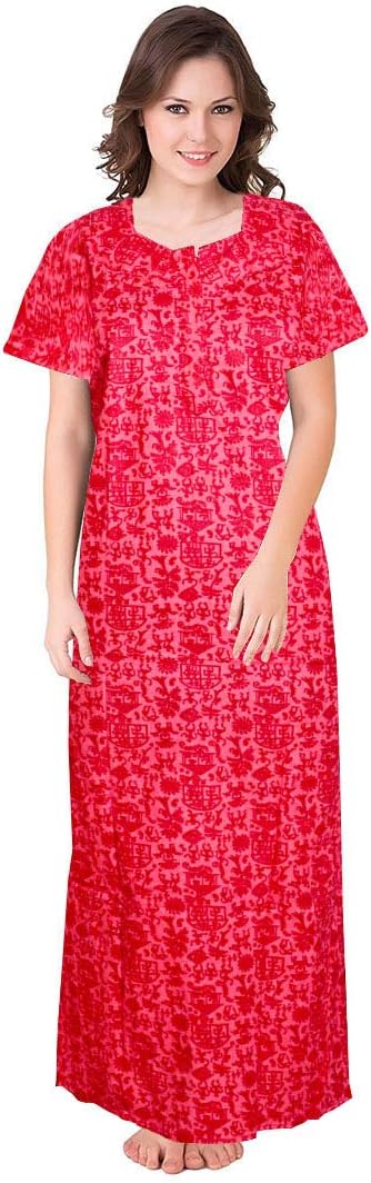 Silver Organisation 100% Cotton Women's Nighty