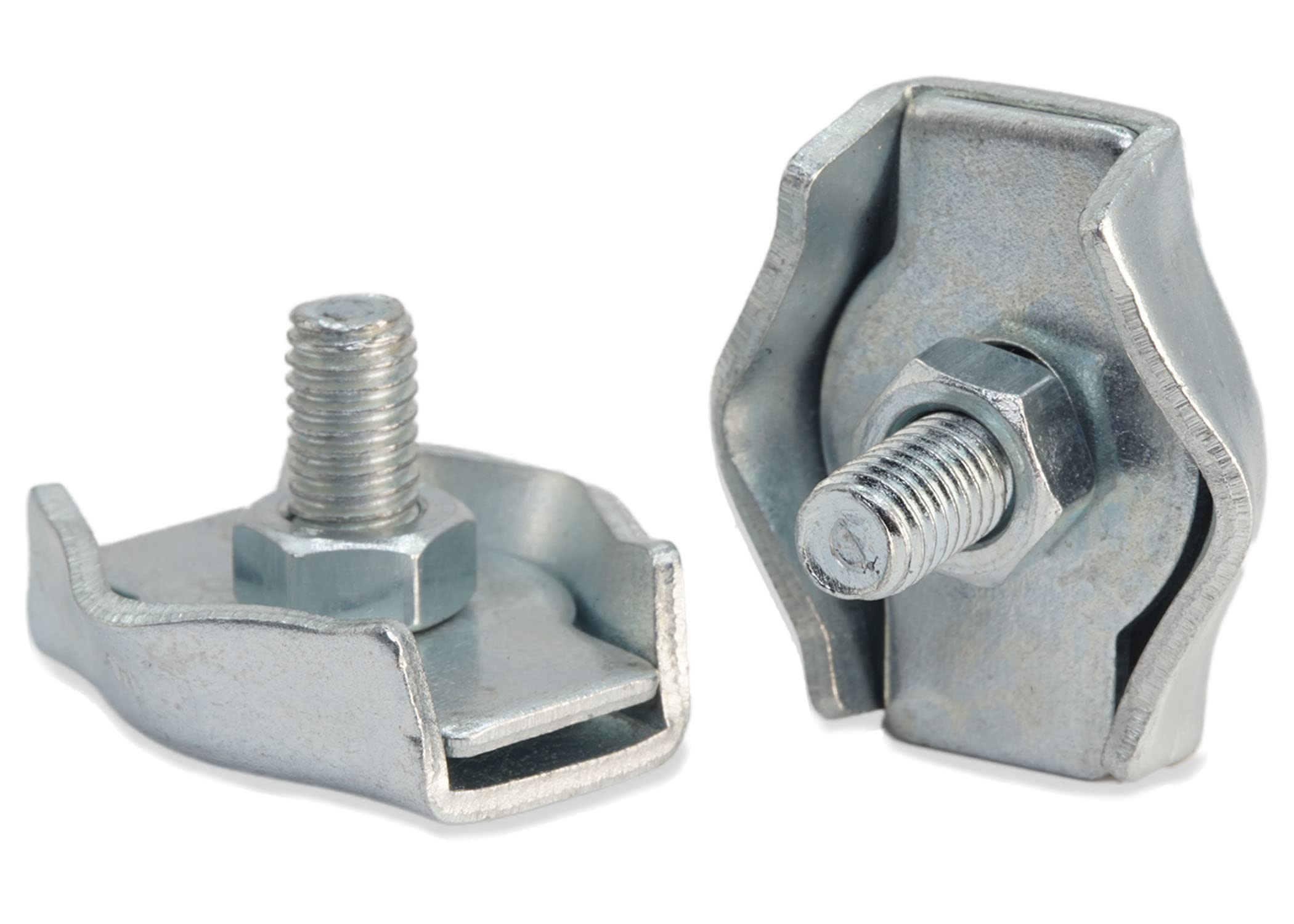 Simplex Wire Rope Clamp - Strong - Rope Clamp [Many Sizes] Attachment for Ropes (Pack of 5, 3 mm)