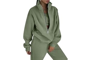 Eisctnd Womens Fleece 2 Piece Sweatsuit Lounge Set Long Sleeve Sweatshirt Jogger Pants Tracksuit Sweatsuit 2025 Fall Sets