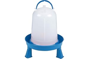 Double-Tuf® Poultry Waterer with Legs | Durable Water Container | Carrying Handle for Chickens & Birds | Chicken Waterer | 3 Quart
