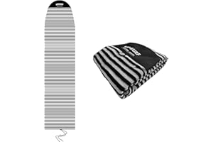 UPSURF 7'/7'6"/8'/8'6"/9'/10'Surfnoard Sock Cover-Long Board Sock Cover Light Protective Bag for Your Surf Board
