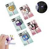 Comidox 5 Pcs LED Creative Keychain Shell PVC
