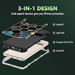 Rancase for Google Pixel 8 Pro Case,Three Layer