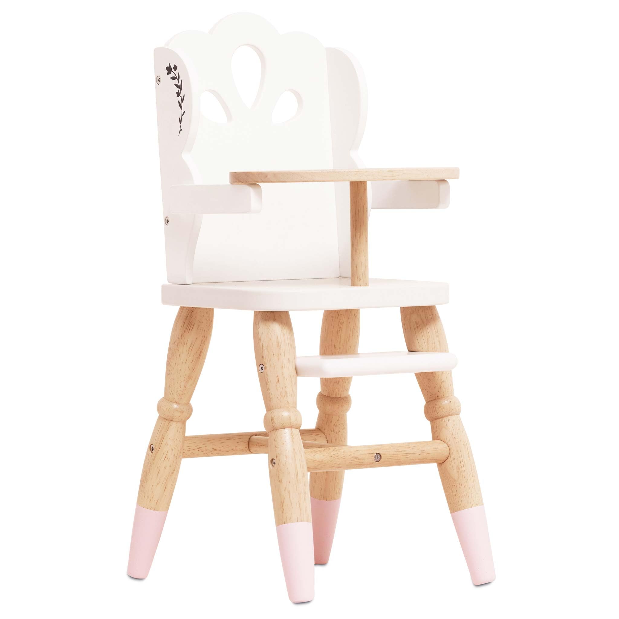 Le Toy Van - Educational Wooden Toy Role Play Beautiful Doll High Chair | Girls & Boys Pretend Play Toy High Chair - For Ages 3+