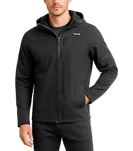O'NEILL Men's Glacier Hooded Reversible Jacket - Water Resistant