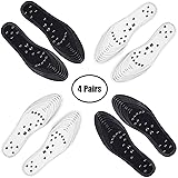 YBB 4 Pairs Magnetic Massage Insole, Acupressure