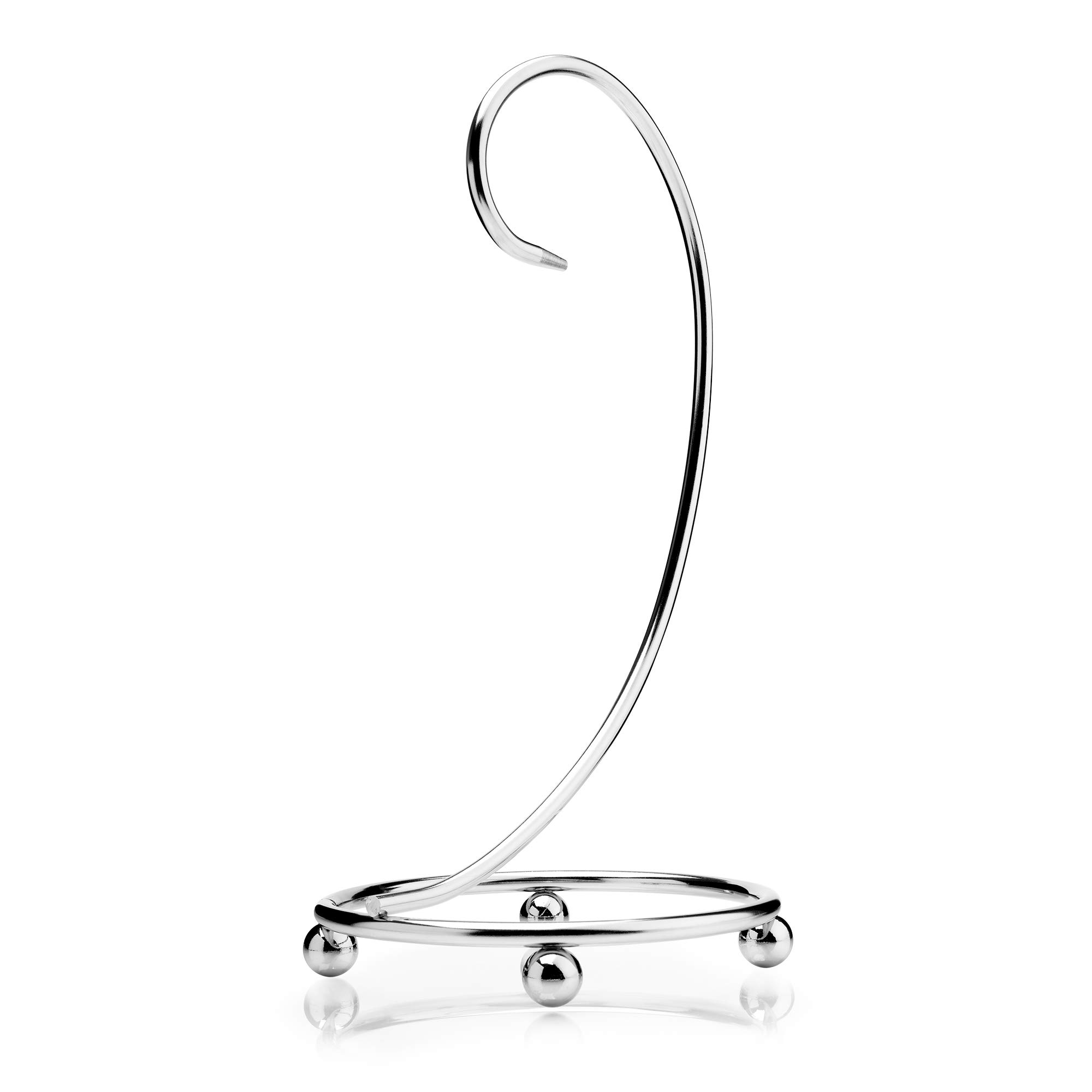 Kilo Classic Chrome Banana Tree Hanging Stand with Ball Feet for Ripening. 34cm, One Size
