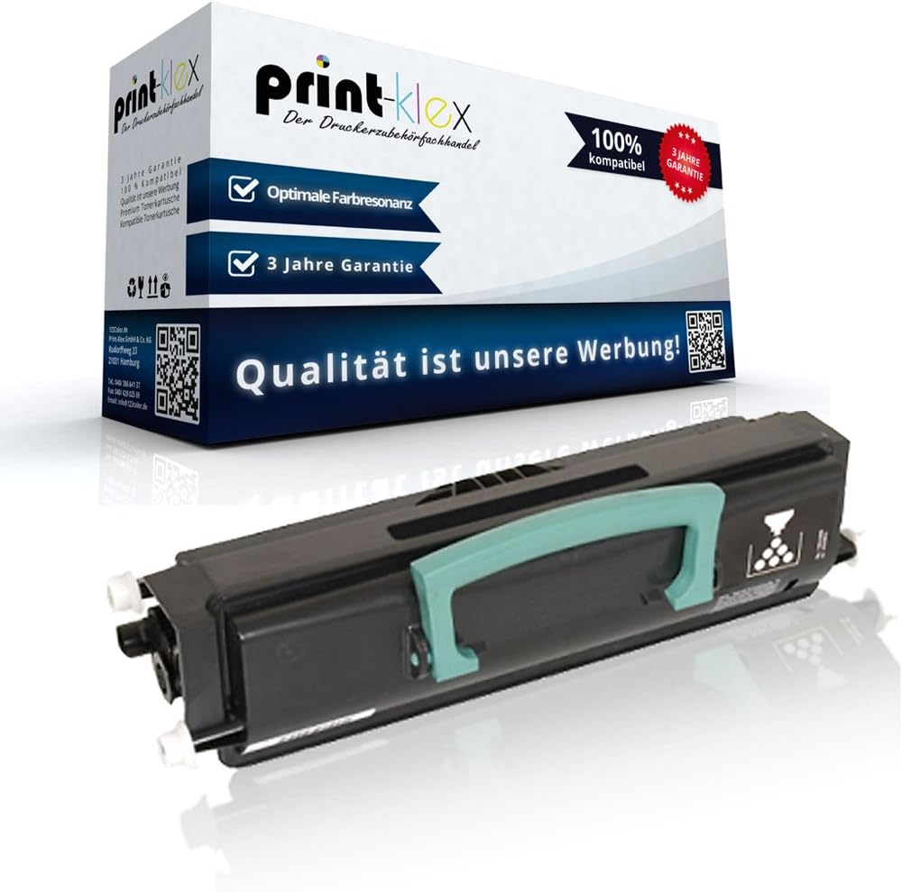 Print-Klex Compatible Toner Cartridge for Lexmark E-230 E-230N E-232 E-232N E-232T E-234 E-240 E-240N E-330 E-332 E-332N E-332TN E-340 E-342 24016SE Black XXL Toner Cartridge
