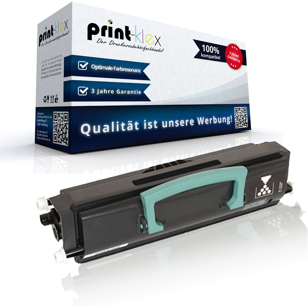 Print-Klex Compatible Toner Cartridge for Lexmark E-230 E-230N E-232 E-232N E-232T E-234 E-240 E-240N E-330 E-332 E-332N E-332TN E-340 E-342 24016SE Black XXL Toner Cartridge
