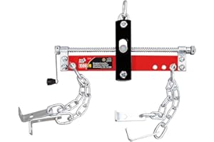 BIG RED Torin Engine Load Leveler, 3/4 Ton (1,500 lb) Engine Hoist Shop Crane Accessory with Adjustable Handle, Steel 3 Position Engine Leveler, Red