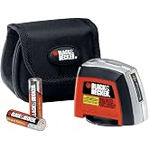 BLACK+DECKER Laser Level, Self-Leveling, 360 Degree Wall Attachment, AA Batteries Included (BDL220S), 7.25 x 7 x 2.5 inches
