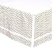 Gold Chevron Tailored Crib Dust Ruffle with White Stripe by The Peanut Shell