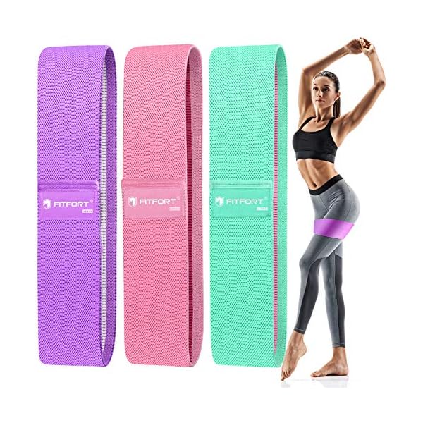 FITFORT-Resistance-Bands-Set-MenWomen-3-Packs-Exercise-Bands-for-Legs-Butt-Non-Slip-Workout-Bands-Booty-Bands-With-3-Resistance-Levels-Ideal-for-SquatsGlute-BridgeLungesPilates-and-Yoga FITFORT Resistance Bands Set Men/Women (3 Packs), Exercise Bands for Legs & Butt, Non-Slip Workout Bands Booty Bands With 3 Resistance Levels, Ideal for Squats/Glute Bridge/Lunges/Pilates and Yoga