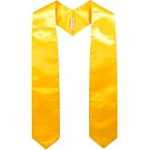 GraduationMall Unisex Adult Plain Graduation Stole 60"/72"