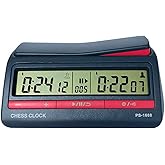 Chess Timer Digital Chess Clock, Multi-Mode Memory Function Timer Shockproof Pad Electronic Clocks, for Chinese Chess International Chess Board Go Game Gobang, for Chess Lover Party Chess Game Gifts