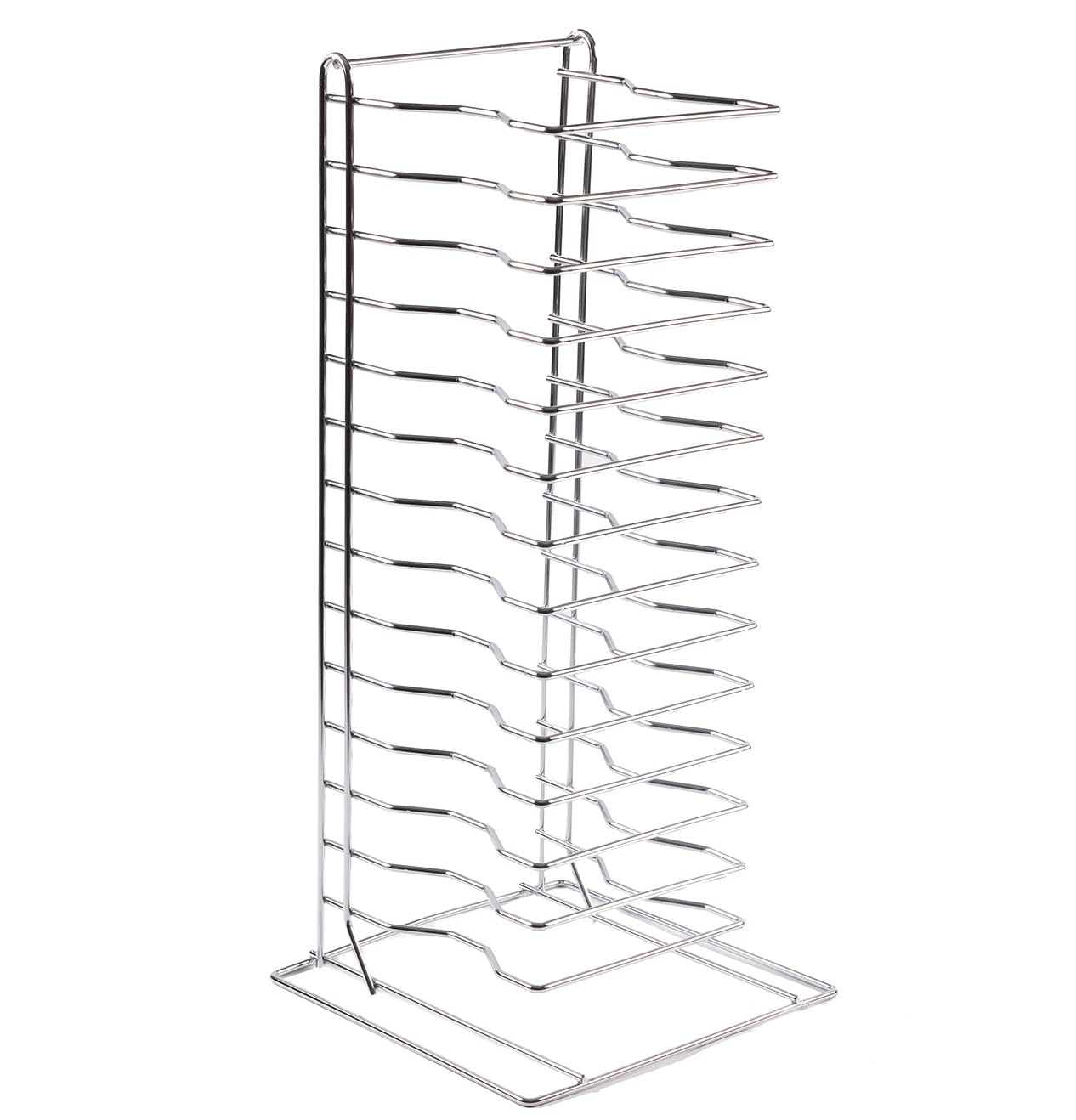 eZone Pizza Pan Rack 15-Slot Shelf Stack for Stacking Thin Pans Trays Separator Screen