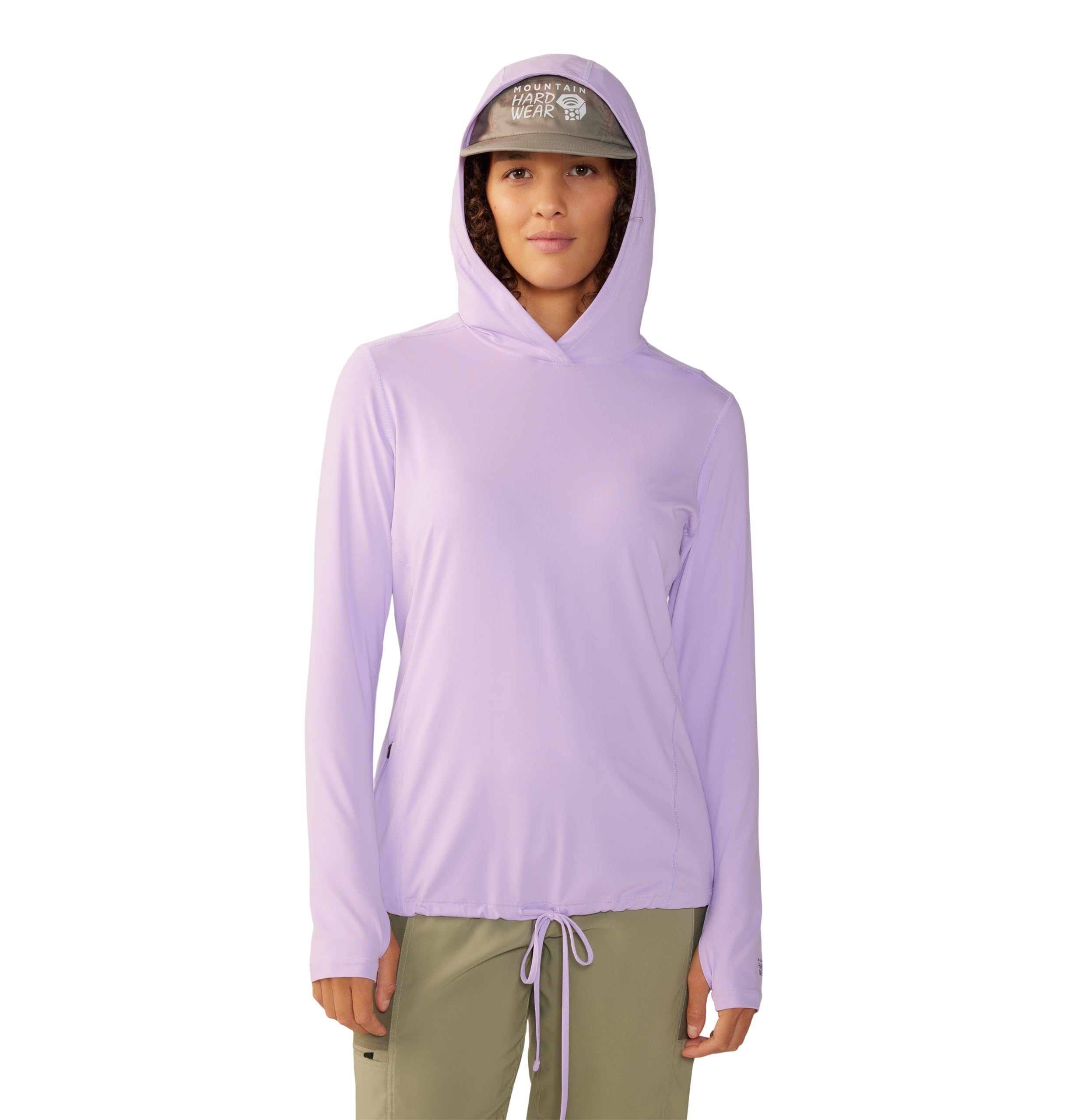 Mountain Hardwear Women’s Plus Size Crater Lake Long Sleeve Hoody, Wisteria, 3X