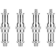 CAMVATE Standard 1/4 to 3/8 inch Metal Male Convertor Threaded Screw Adapter Spigot Stud for Studio Light Stand, Hotshoe/Coldshoe Adapter, Ball Head, Wireless Flash Receiver, Trigger(4 Pieces) - 3283