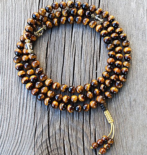 Tigers Eye & Citrine Mala