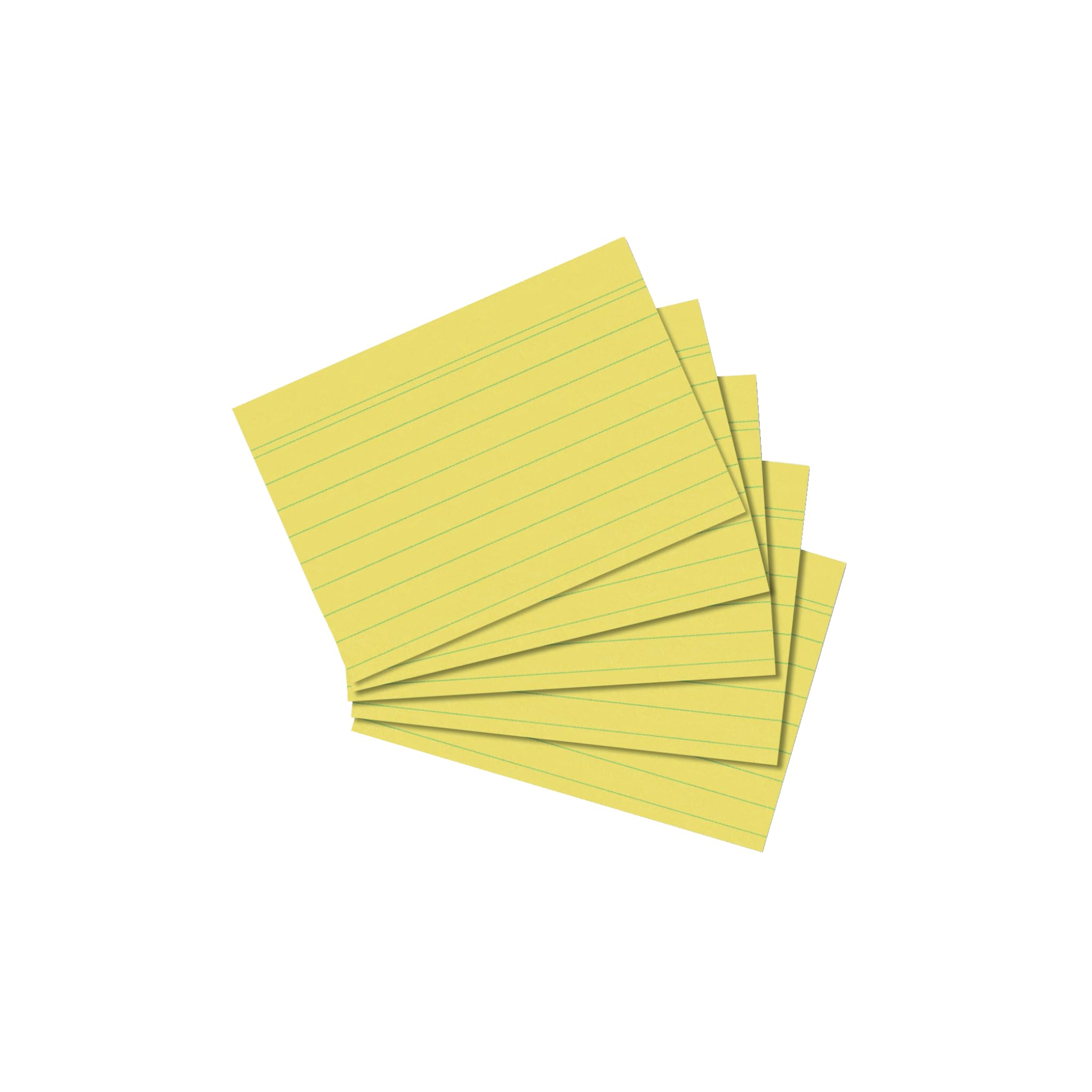 Herlitz 1150507 Index Cards, Pack of 100 A8 liniert Giallo.