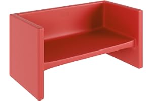 Children's Factory Adapta-Bench, CF910-028 Red, Kids Flexible Seating, Classroom, Preschool and Daycare Furniture, Indoor or Outdoor Toddler Chairs
