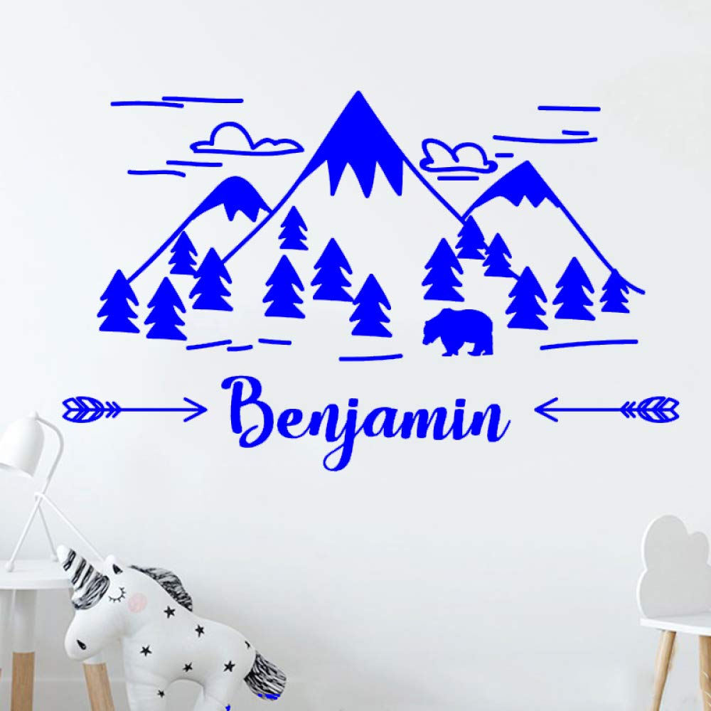guijiumai 65 * 40 cm Mountain Nursery Wall Decal Art Nombre de ...