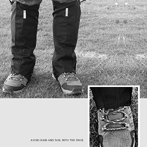 Tsonmall Hiking Gaiters Waterproof Breathable Snow Gaiters Leg for Men Womens Walking Climbing Hunting