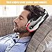 BENGOO V-4 Gaming Headset for Xbox One, PS4, PC, Controller, Noise Cancelling Over Ear Headphones with Mic, LED Light Bass Surround Soft Memory Earmuffs for Mac Nintendo Switch Games - Purple